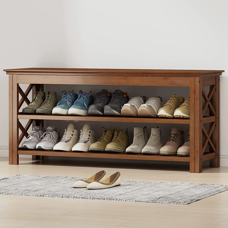 Gracie Oaks Macey Jayne Shoe Storage Bench Wayfair